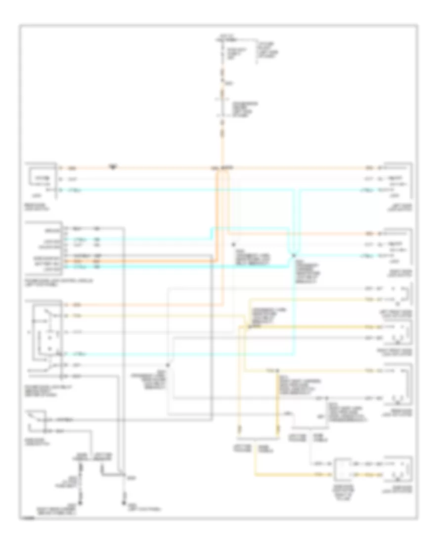 Door Lock Wiring Diagram for GMC Savana G1998 2500