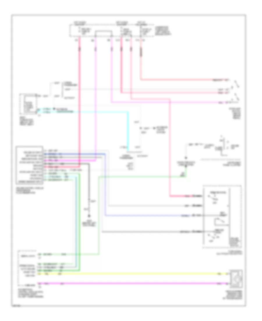 Cruise Control Wiring Diagram, without Active Handling for GMC Savana G2500 2006