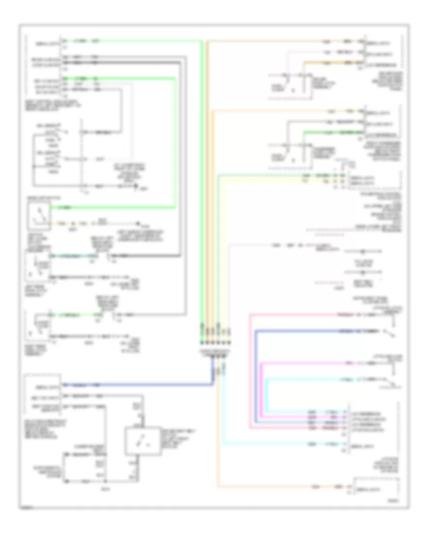 Warning Systems Wiring Diagram for GMC Envoy XL 2005
