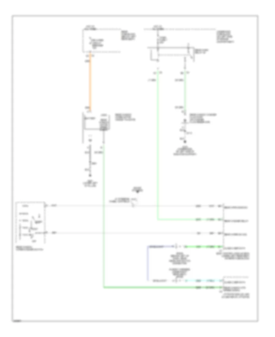 Электросхема заднего стеклоочистителя дворника и омывателя для GMC Envoy XL 2005