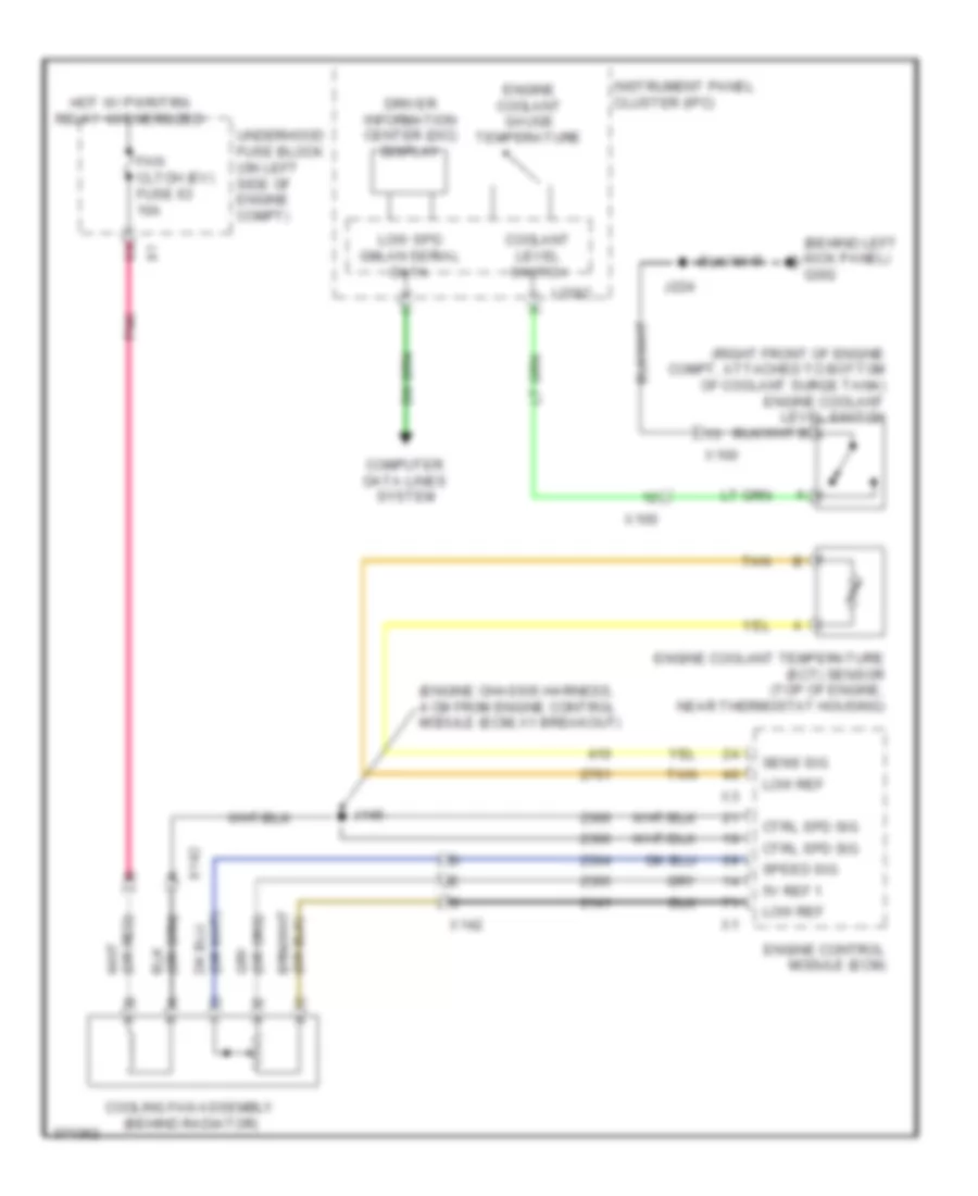 Cooling Fan Wiring Diagram for GMC Cutaway G2012 3500
