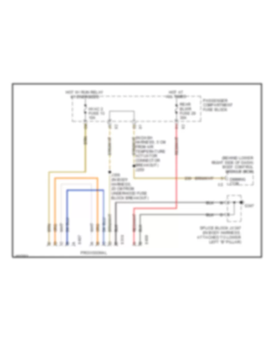 Rear AC Wiring Diagram, Provisions for GMC Savana G2500 2013