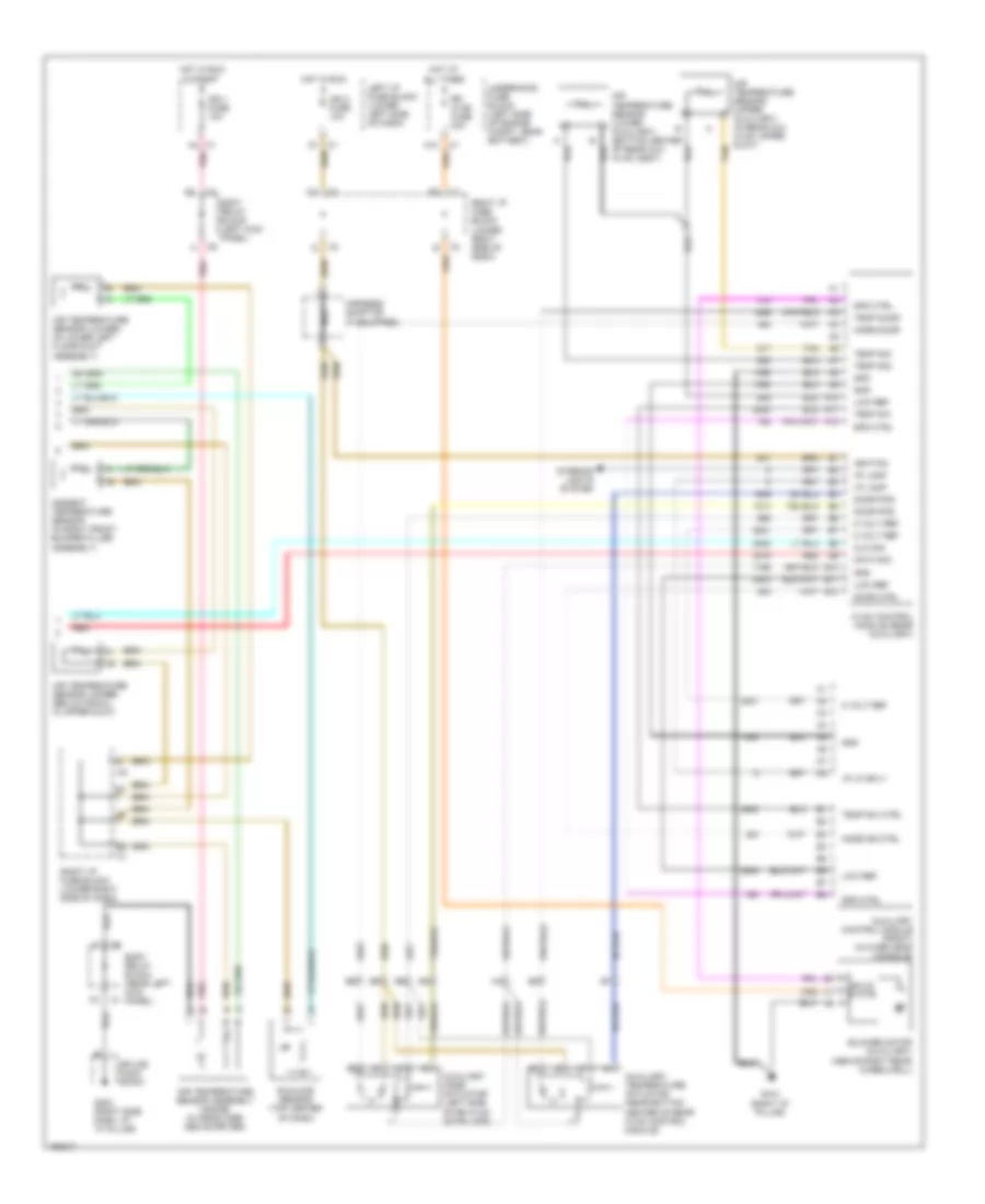 Automatic AC Wiring Diagram, without Sunroof (2 of 2) for GMC Yukon XL C1500 2002