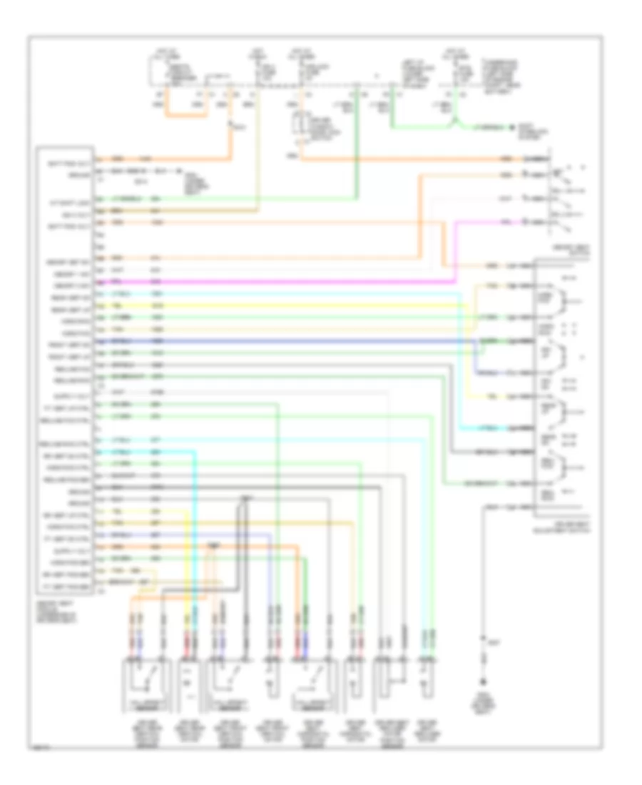 Memory Seat Wiring Diagram for GMC Yukon XL C2002 1500