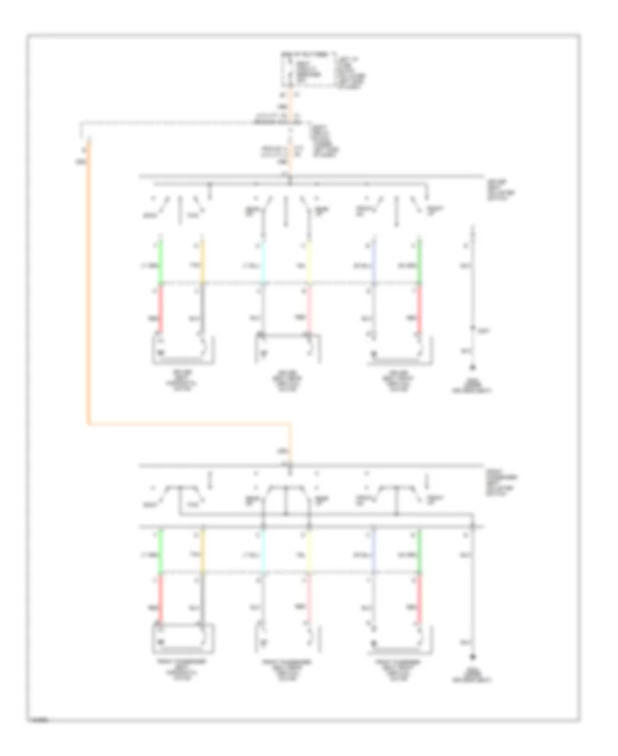 6 Way Power Seat Wiring Diagram for GMC Yukon XL C2002 1500