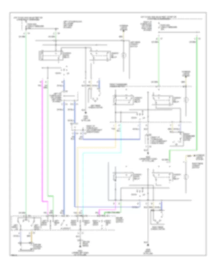 Power Window Wiring Diagram for GMC Yukon XL C2002 1500