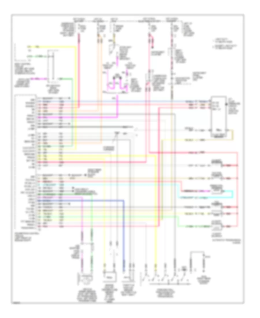 6.0L VIN U, AT Wiring Diagram, 4L60-E for GMC Yukon XL C1500 2002