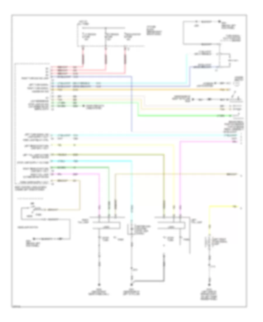 Exterior Lamps Wiring Diagram (1 of 2) for GMC Acadia SLE 2008