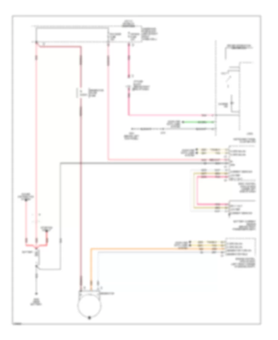 Charging Wiring Diagram for GMC Acadia SLE 2008