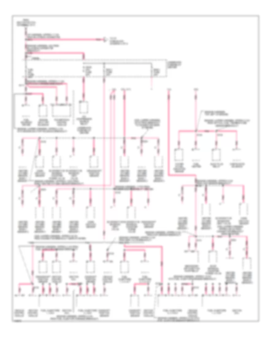 Power Distribution Wiring Diagram (3 of 4) for GMC Savana Special G3500 1998