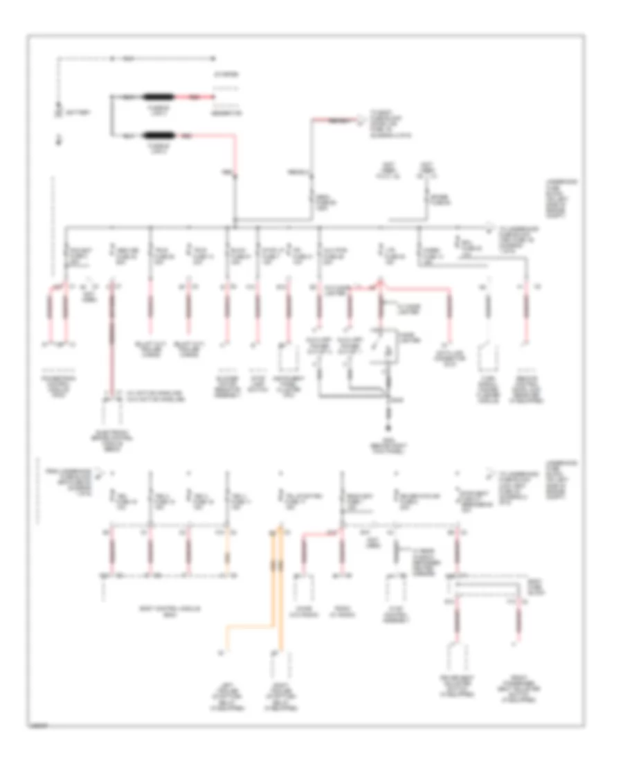 Power Distribution Wiring Diagram 1 of 6 for GMC Savana H2006 1500