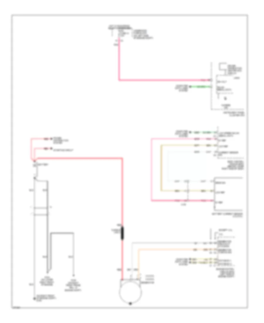 5.3L VIN 4, Charging Wiring Diagram for GMC Savana G2500 2012