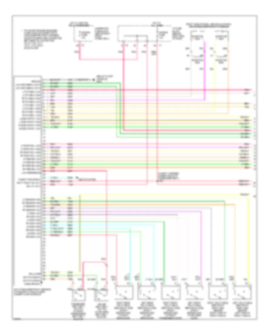 Supplemental Restraints Wiring Diagram 1 of 2 for GMC Acadia SLT 2008