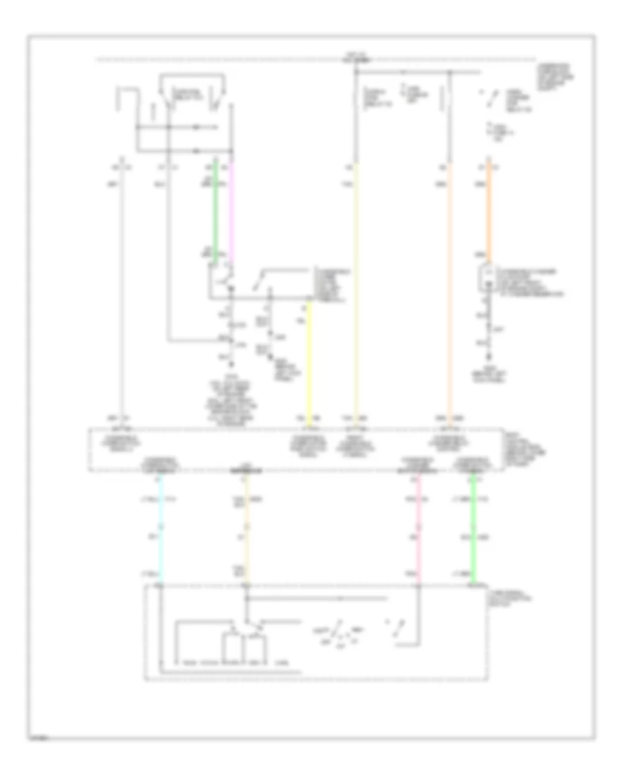 Wiper Washer Wiring Diagram for GMC Savana G2012 3500