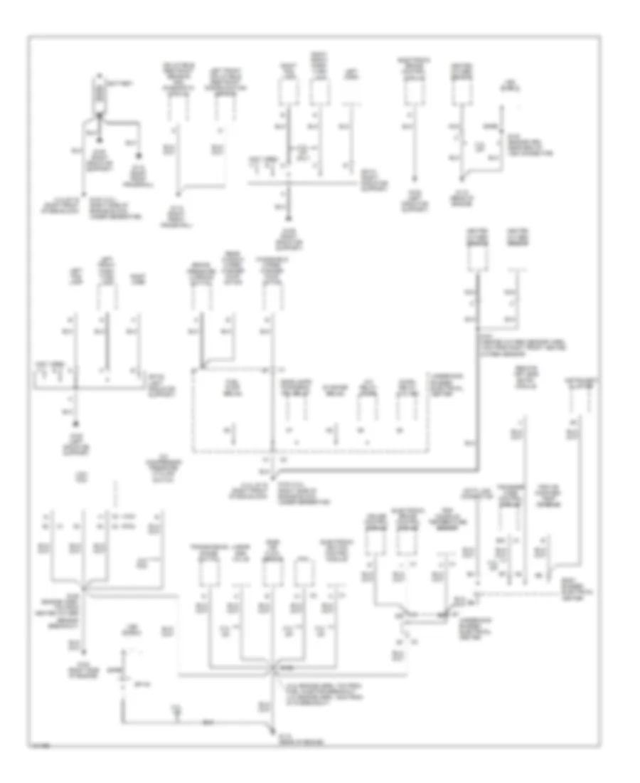 Ground Distribution Wiring Diagram 1 of 3 for GMC Envoy 1998