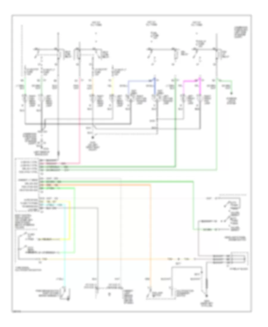 Headlights Wiring Diagram for GMC Yukon XL C2006 1500