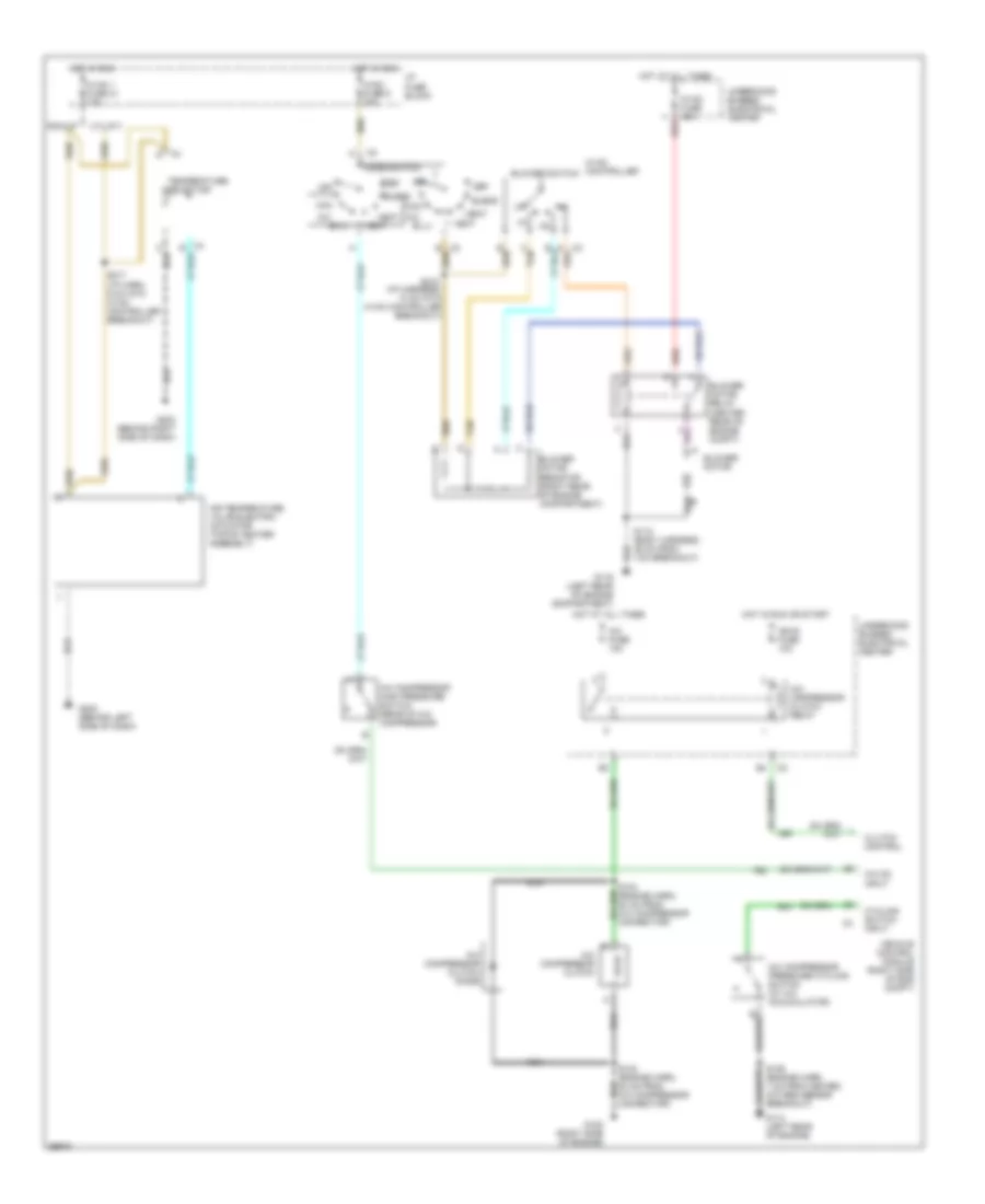 4.3L (VIN W), AC Wiring Diagram, Manual AC for GMC Sonoma 1998