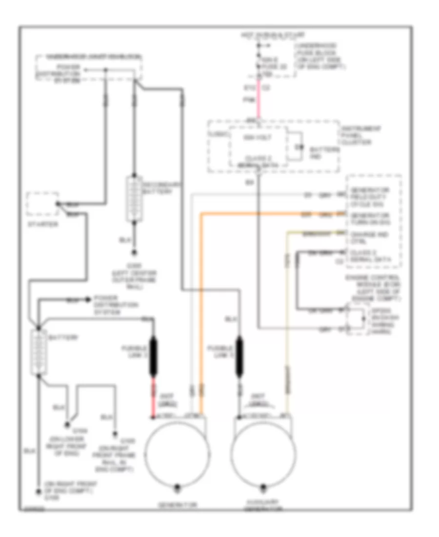 6 6L VIN 2 Charging Wiring Diagram for GMC Savana Special G2006 3500