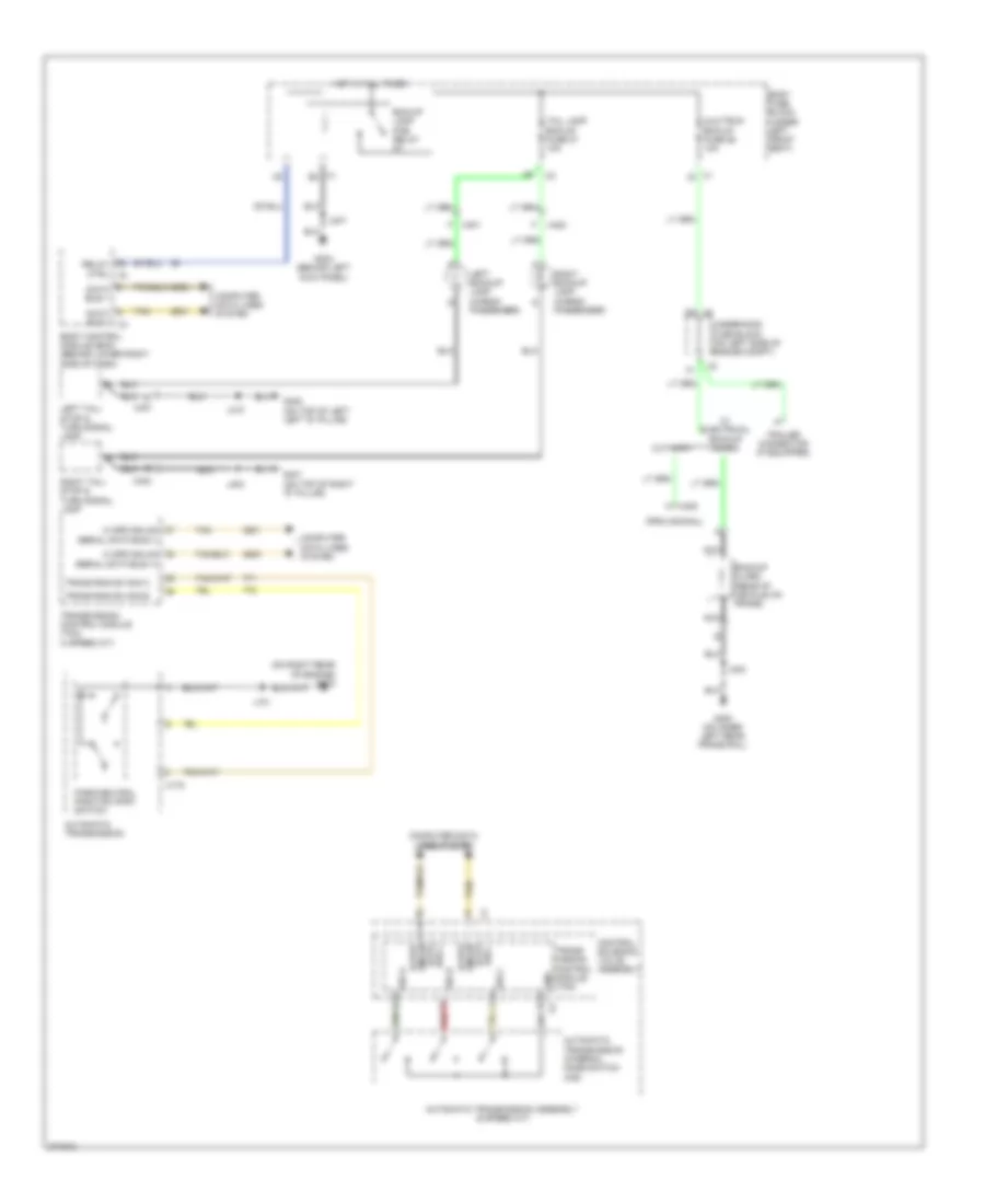Backup Lamps Wiring Diagram for GMC Savana H2012 1500