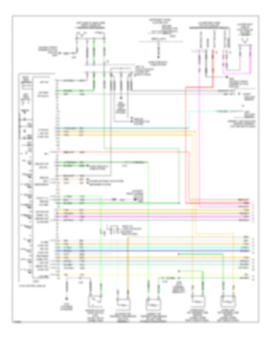 Automatic AC Wiring Diagram, Except Hybrid (1 of 3) for GMC Sierra 1500 Hybrid 2013