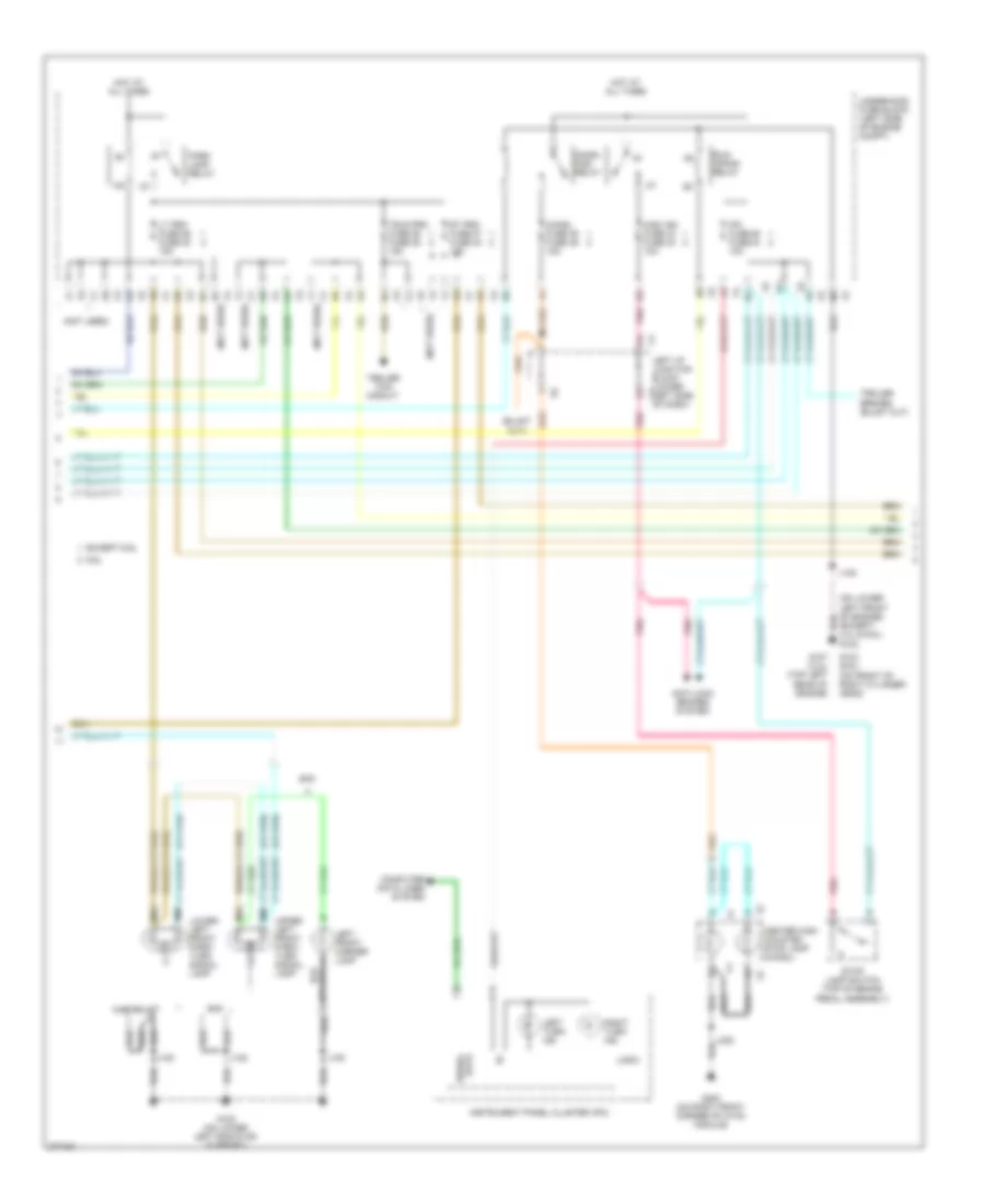 Exterior Lamps Wiring Diagram 2 of 3 for GMC Cab  Chassis Sierra HD 2008 3500