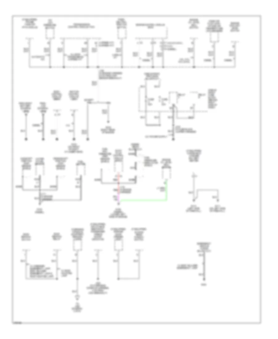 Ground Distribution Wiring Diagram 2 of 6 for GMC Cab  Chassis Sierra HD 2008 3500