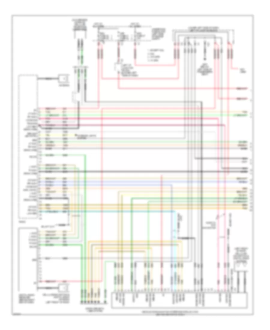 Navigation Wiring Diagram, without Y91  with UQA (1 of 3) for GMC Cab  Chassis Sierra 3500 HD 2008