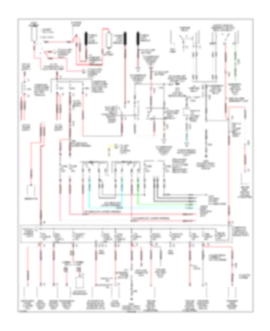 Power Distribution Wiring Diagram 1 of 7 for GMC Sierra 2012 1500