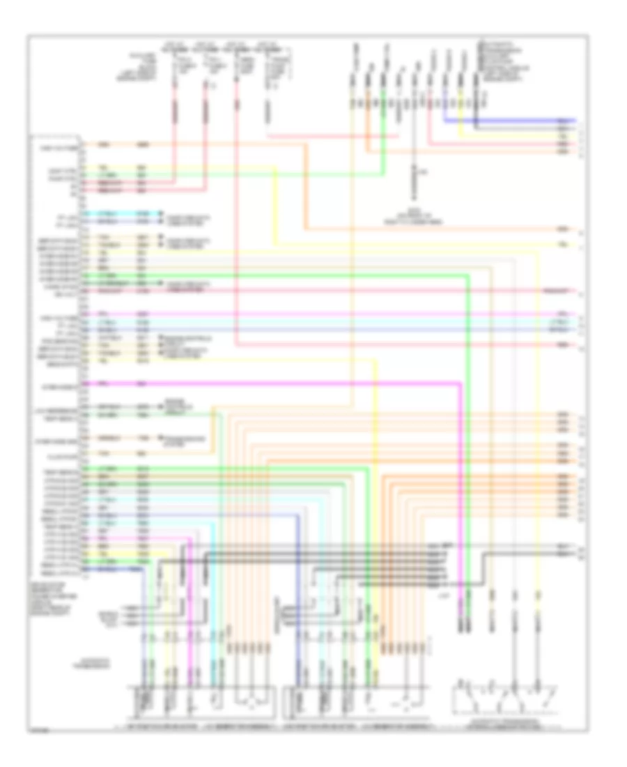 6.0L VIN J, Hybrid System Wiring Diagram (1 of 5) for GMC Sierra 1500 2012