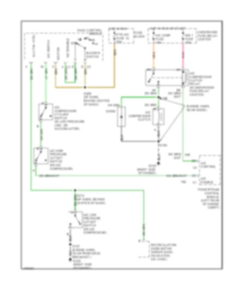 6 5L VIN F Compressor Wiring Diagram for GMC Suburban C1998 1500
