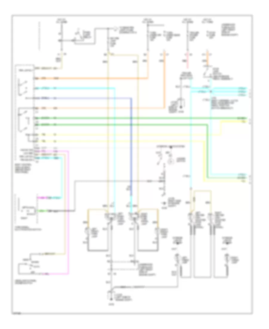Exterior Lamps Wiring Diagram 1 of 2 for GMC Canyon 2008
