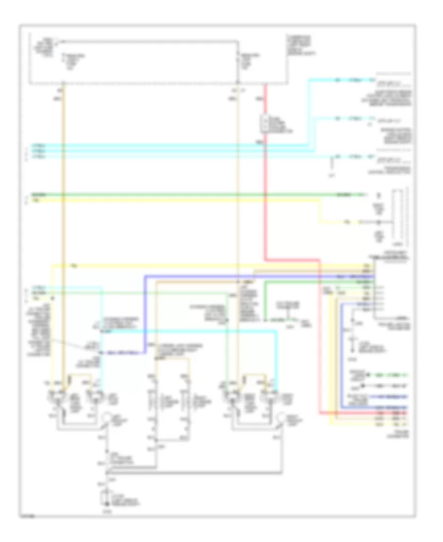 Exterior Lamps Wiring Diagram 2 of 2 for GMC Canyon 2008