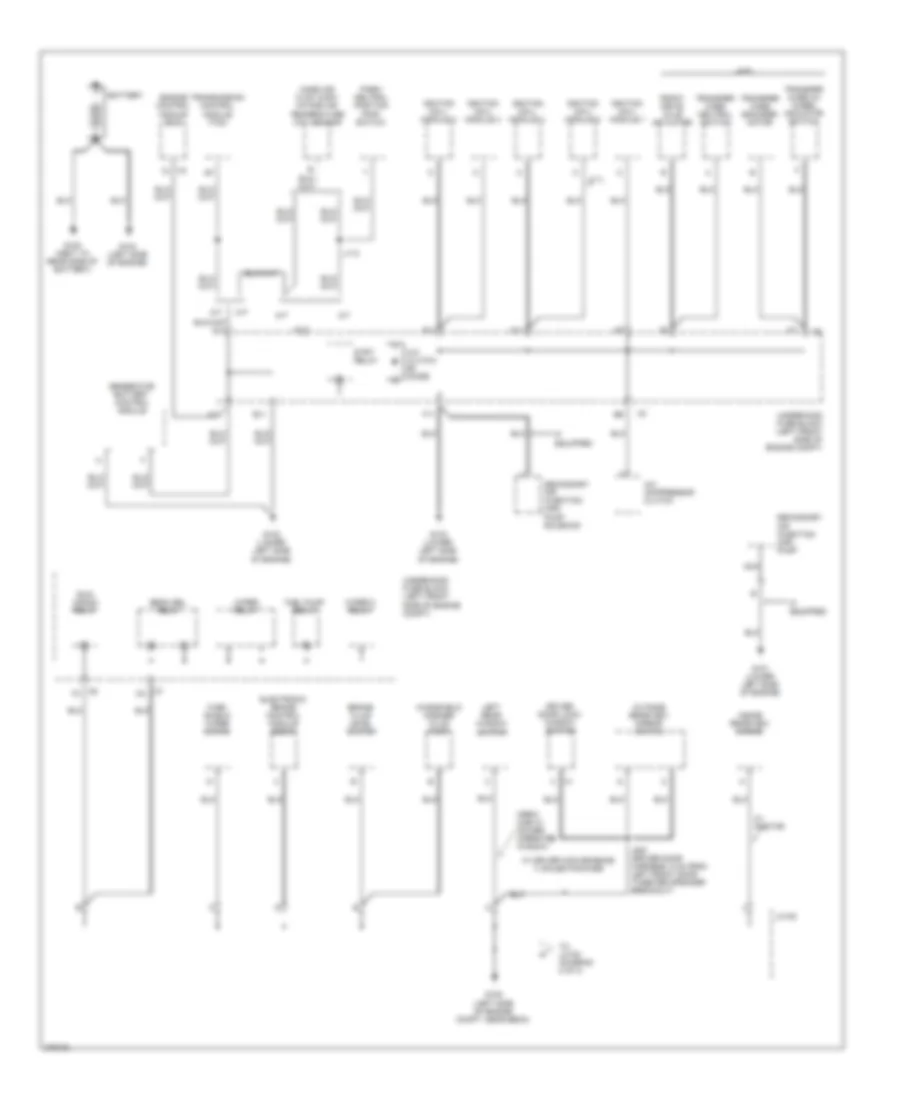 Ground Distribution Wiring Diagram 1 of 3 for GMC Canyon 2008