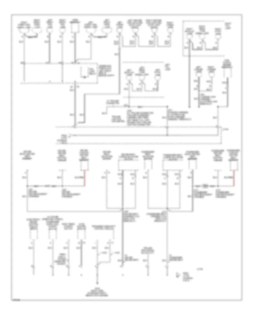 Ground Distribution Wiring Diagram (2 of 3) for GMC Canyon 2008