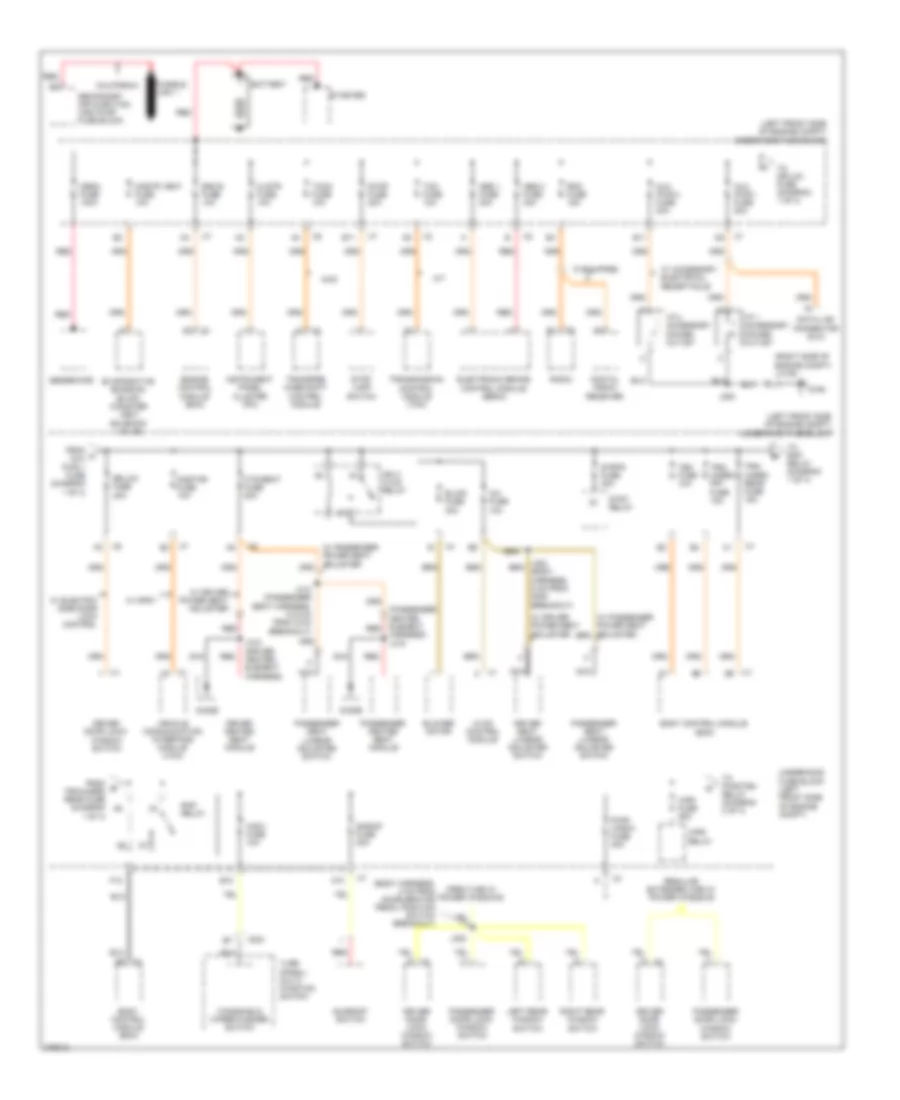Power Distribution Wiring Diagram 1 of 4 for GMC Canyon 2008