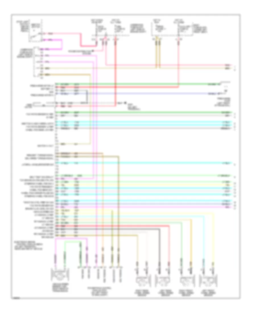 Anti lock Brakes Wiring Diagram with Vehicle Speed Enhancement Stability 1 of 2 for GMC Savana G2005 1500