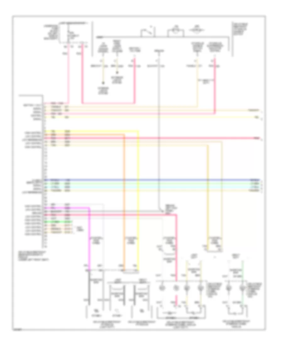Supplemental Restraints Wiring Diagram 1 of 2 for GMC Savana G2005 1500