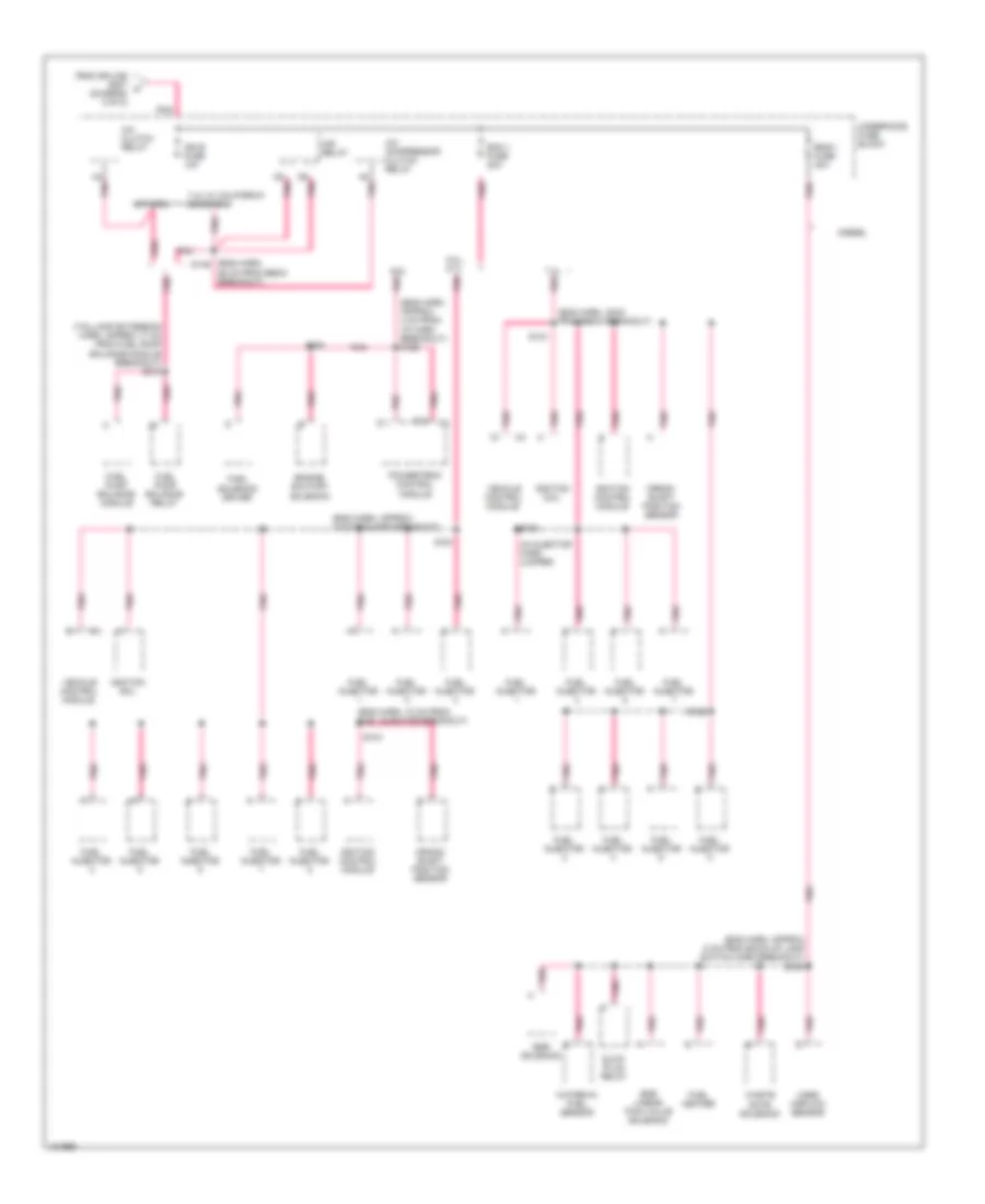 Power Distribution Wiring Diagram 4 of 5 for GMC Pickup K2000 3500