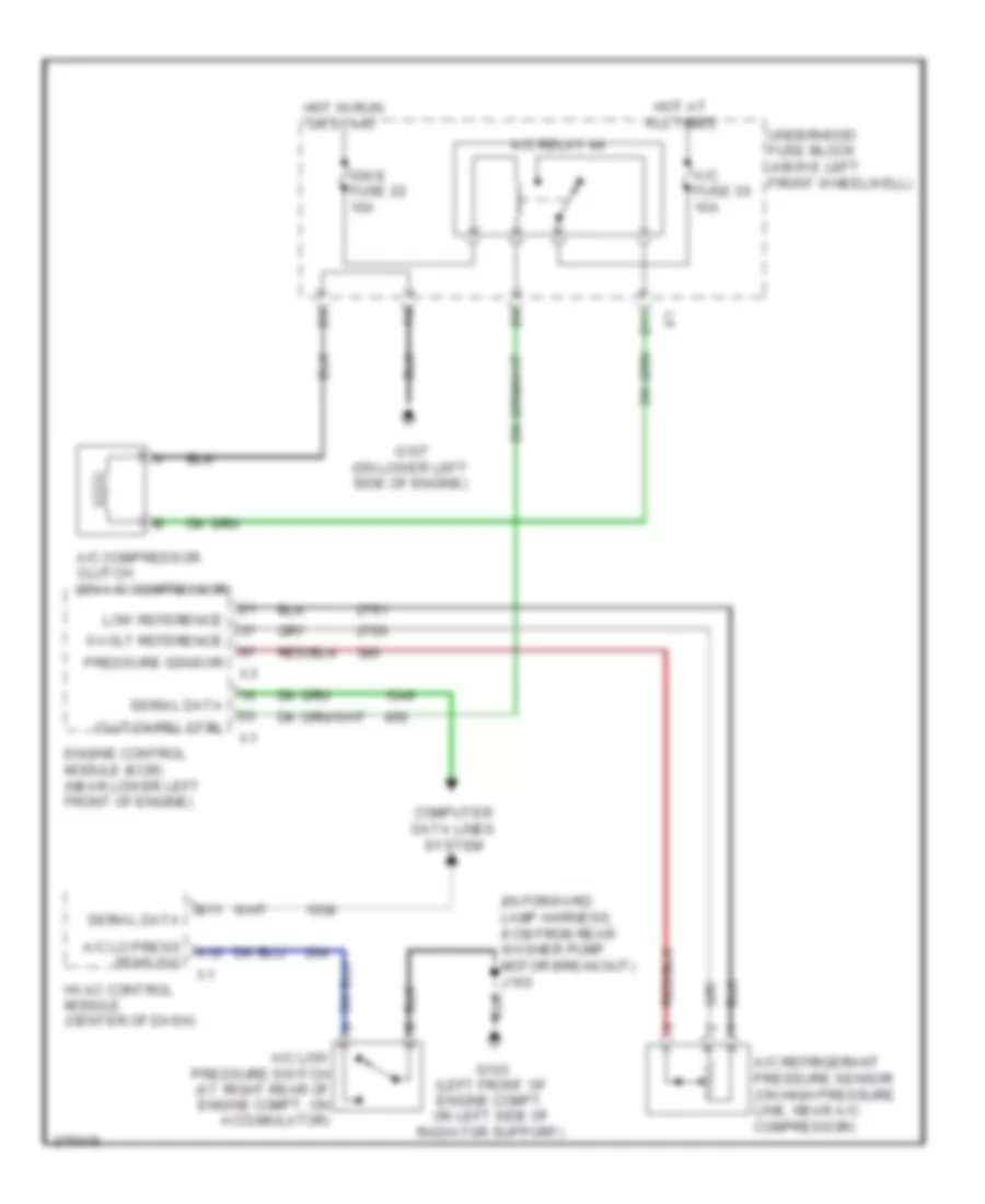 Compressor Wiring Diagram for GMC Envoy 2008
