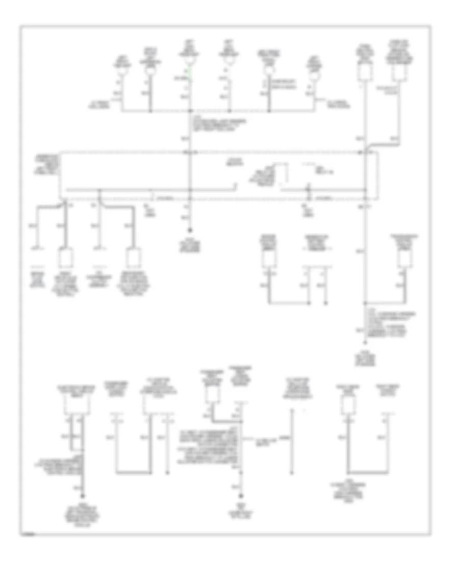 Ground Distribution Wiring Diagram (2 of 4) for GMC Envoy 2008