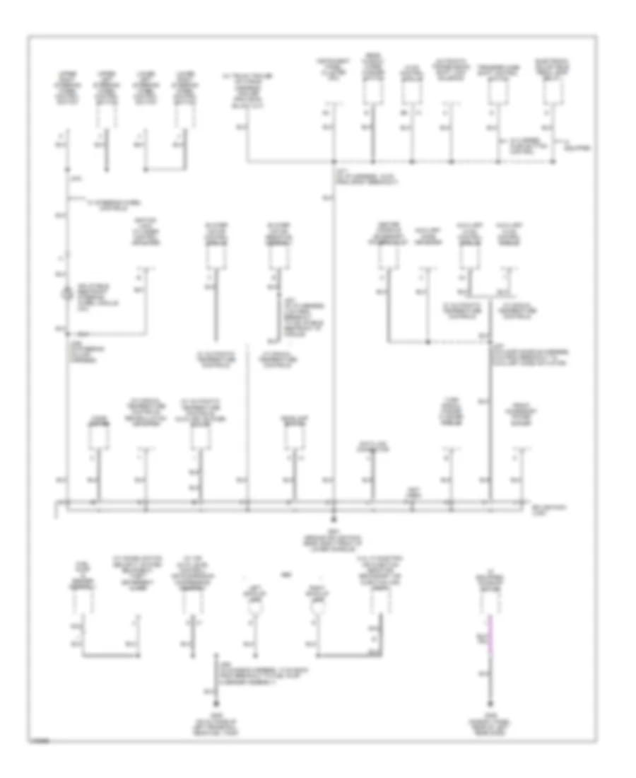 Ground Distribution Wiring Diagram 3 of 4 for GMC Envoy 2008
