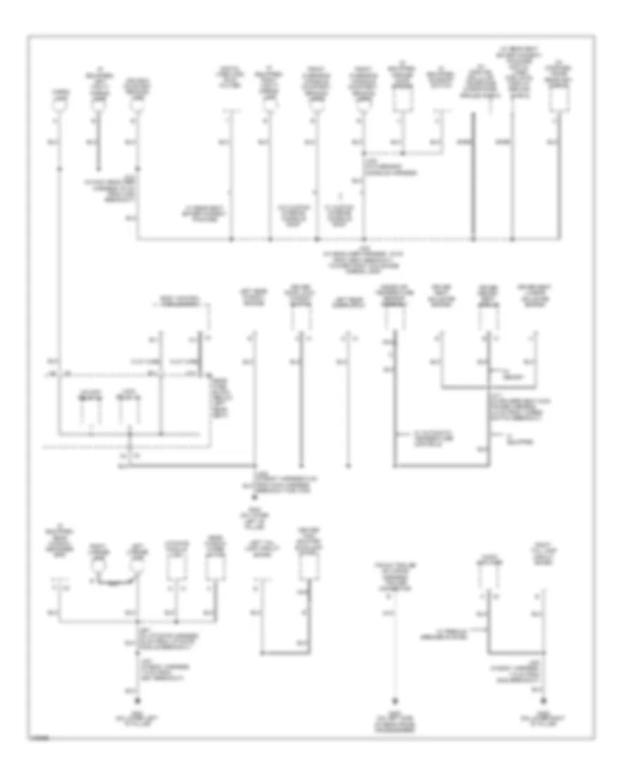 Ground Distribution Wiring Diagram 4 of 4 for GMC Envoy 2008