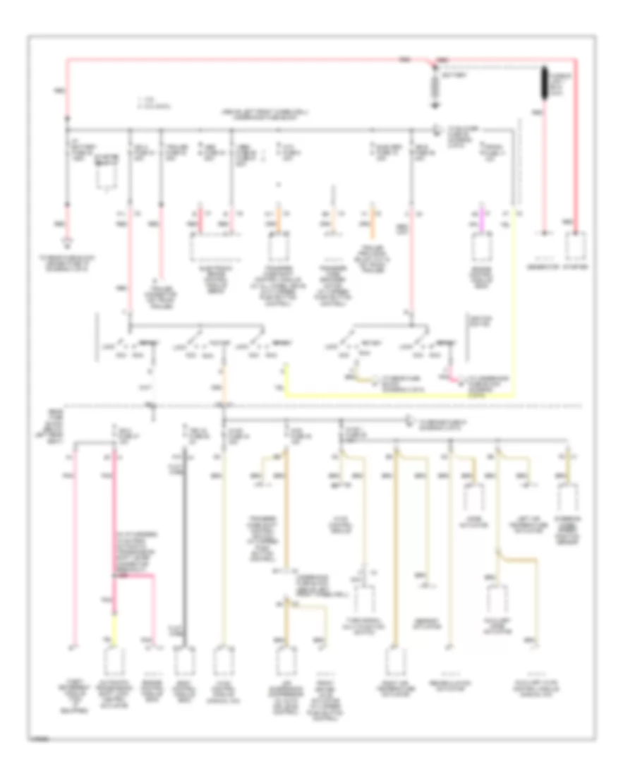 Power Distribution Wiring Diagram 1 of 5 for GMC Envoy 2008