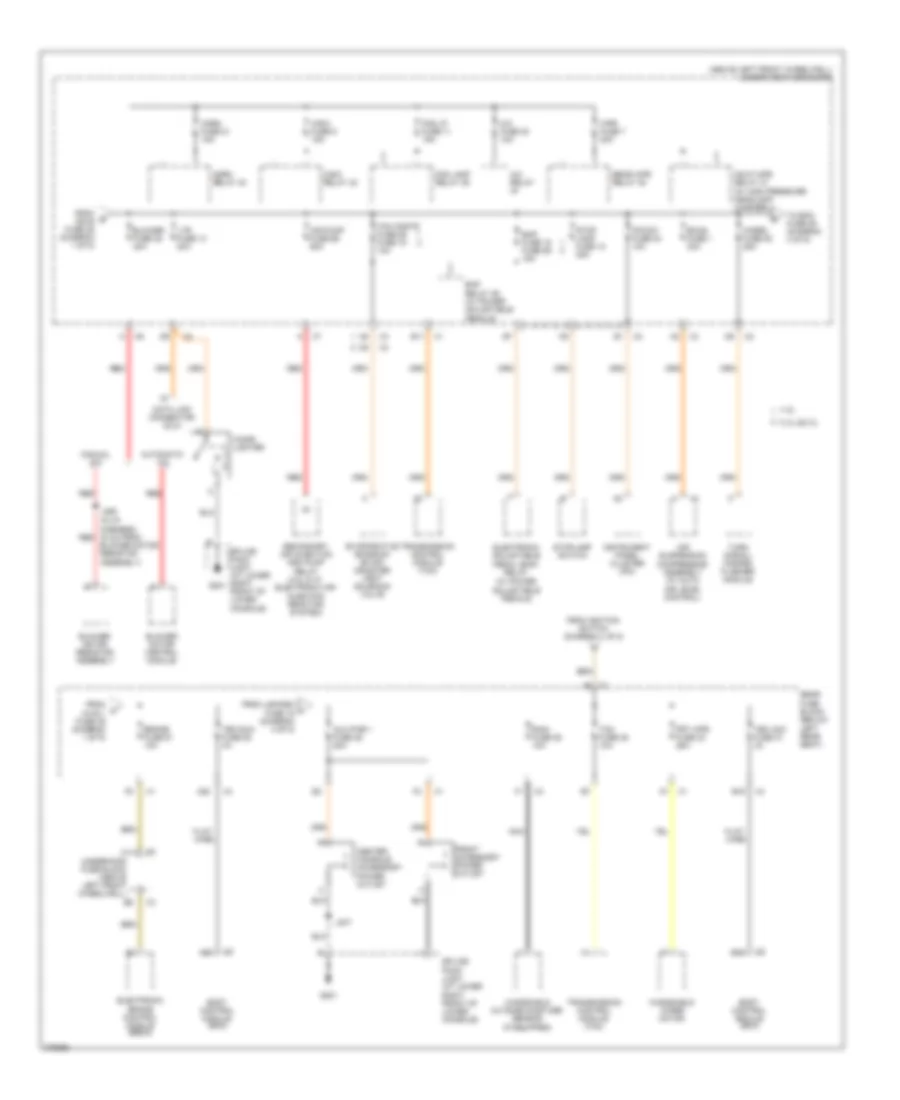 Power Distribution Wiring Diagram (2 of 5) for GMC Envoy 2008
