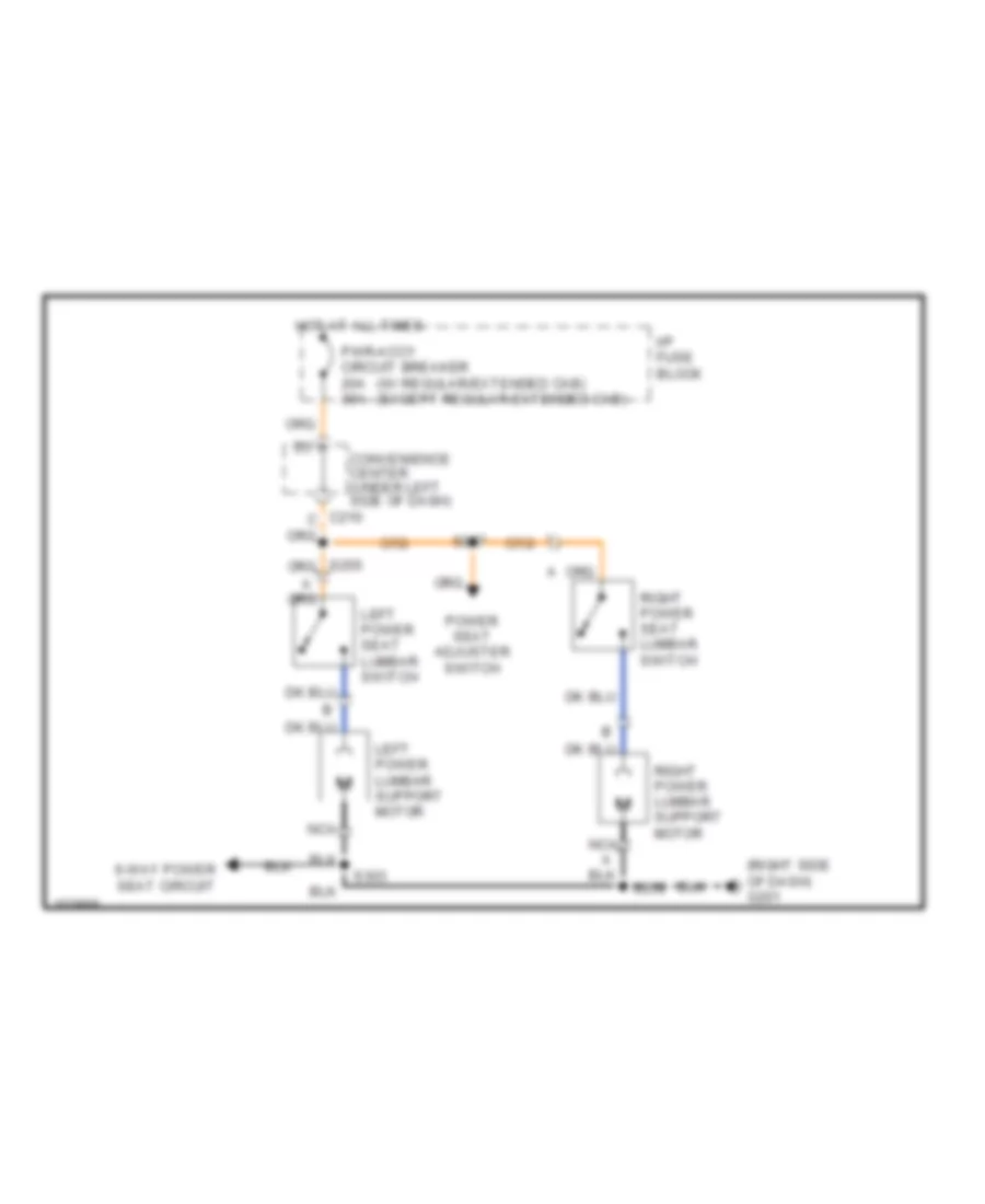 Lumbar Wiring Diagram Bench Seat for GMC Suburban K1998 1500