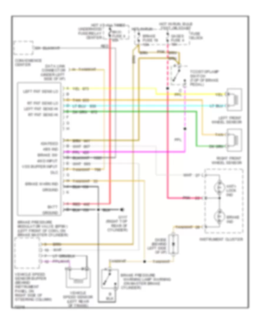 Anti lock Brake Wiring Diagrams for GMC Cab  Chassis C1995 3500