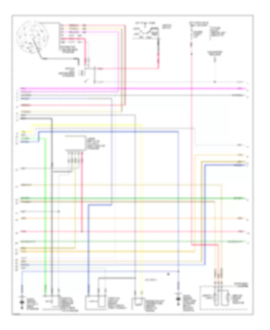 4.3L (VIN Z), Engine Performance Wiring Diagrams, MT (2 of 3) for GMC Cab  Chassis C3500 1995