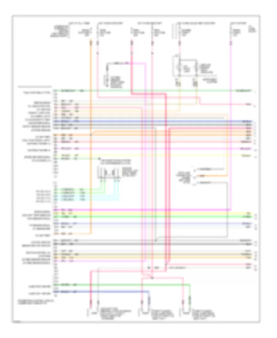 5.0L (VIN H), Engine Performance Wiring Diagrams, MT (1 of 2) for GMC Cab  Chassis C3500 1995