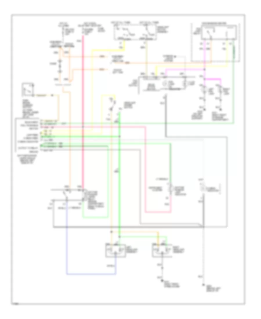 Fog Lamp Wiring Diagram, Sealed Beam with DRL for GMC Cab  Chassis C3500 1995