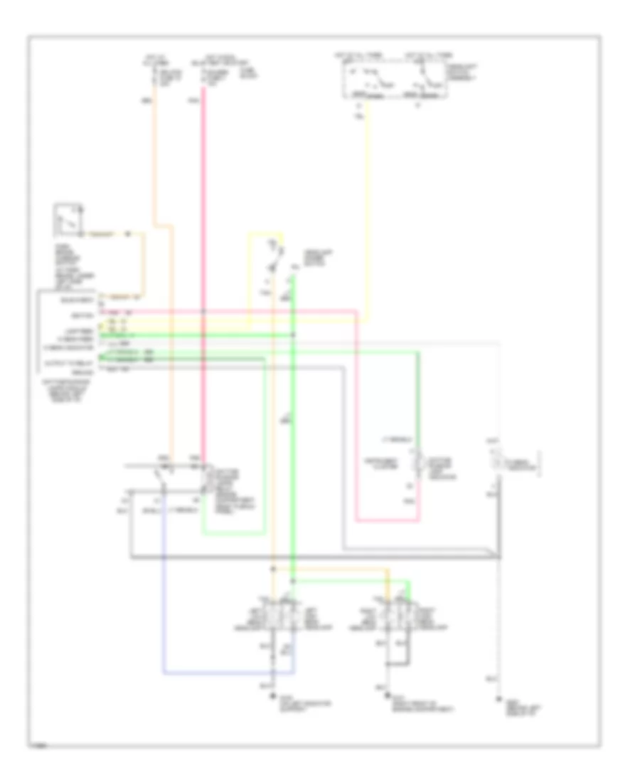 Headlight Wiring Diagram Composite with DRL for GMC Cab  Chassis C1995 3500